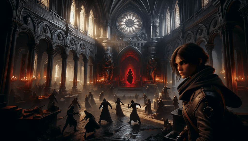 Rappresentazione di Mia Corvere, protagonista di Nevernight