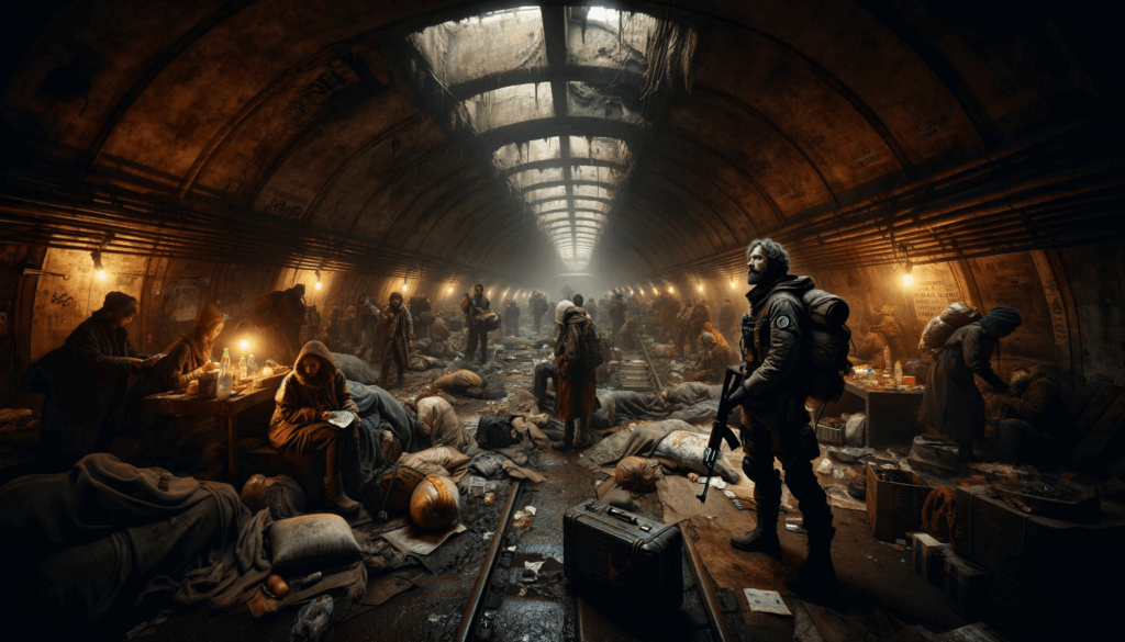 Una rappresentazione della metropolitana nella serie